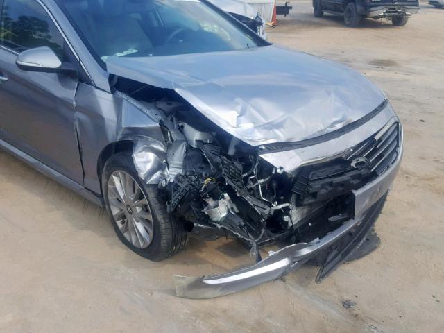 5NPE34AF6FH036228 - 2015 HYUNDAI SONATA SPO GRAY photo 9