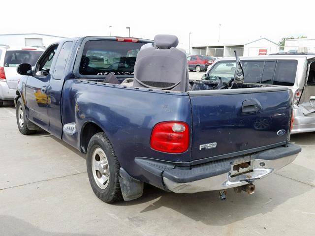 1FTRX07253KC67315 - 2003 FORD F150 BLUE photo 3