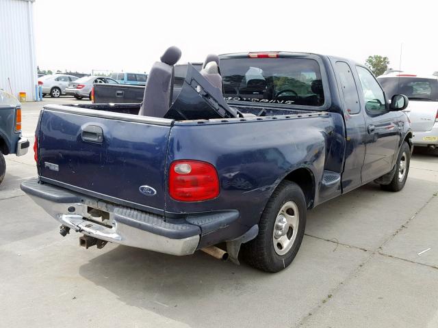 1FTRX07253KC67315 - 2003 FORD F150 BLUE photo 4