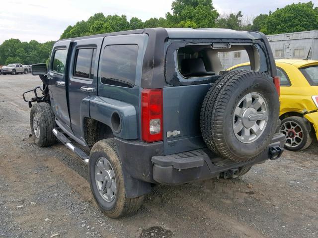 5GTDN136268327270 - 2006 HUMMER H3 BLUE photo 3