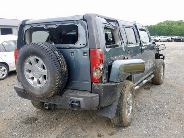 5GTDN136268327270 - 2006 HUMMER H3 BLUE photo 4