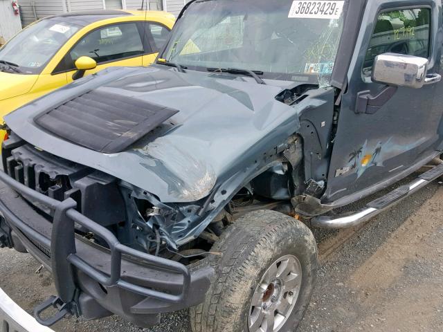 5GTDN136268327270 - 2006 HUMMER H3 BLUE photo 9