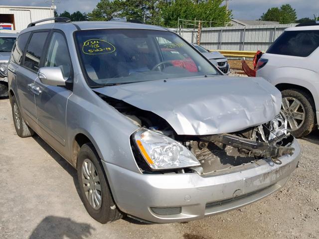 KNDMG4C71C6486218 - 2012 KIA SEDONA LX SILVER photo 1