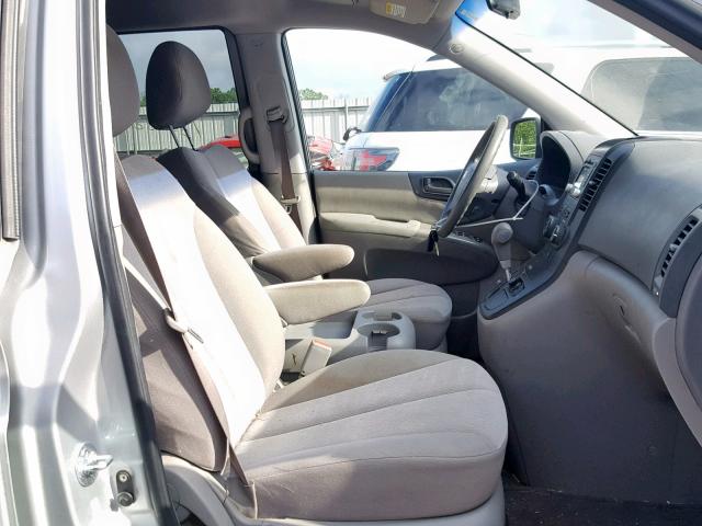 KNDMG4C71C6486218 - 2012 KIA SEDONA LX SILVER photo 5