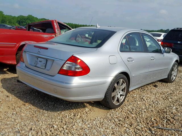 WDBUF56X47B166570 - 2007 MERCEDES-BENZ E 350 SILVER photo 4