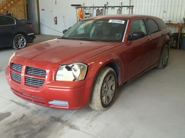 2D8FV47T76H123710 - 2006 DODGE MAGNUM SE BURGUNDY photo 2