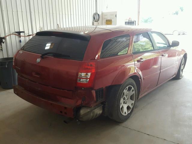 2D8FV47T76H123710 - 2006 DODGE MAGNUM SE BURGUNDY photo 4