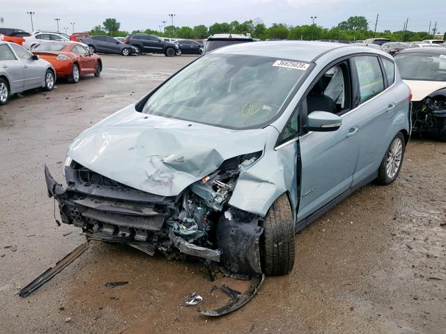 1FADP5BU8DL554391 - 2013 FORD C-MAX SEL BLUE photo 2