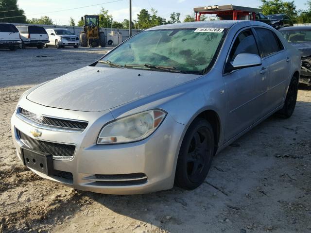 1G1ZH57B18F226487 - 2008 CHEVROLET MALIBU 1LT SILVER photo 2