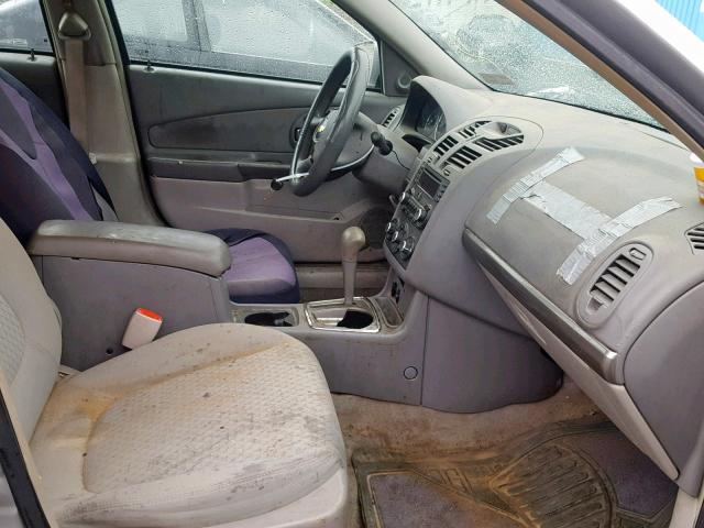 1G1ZT61816F286087 - 2006 CHEVROLET MALIBU MAX SILVER photo 5