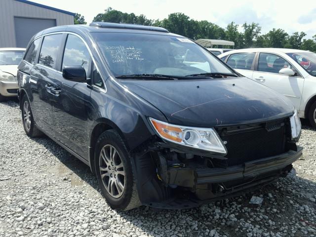 5FNRL5H67CB084750 - 2012 HONDA ODYSSEY EX BLACK photo 1