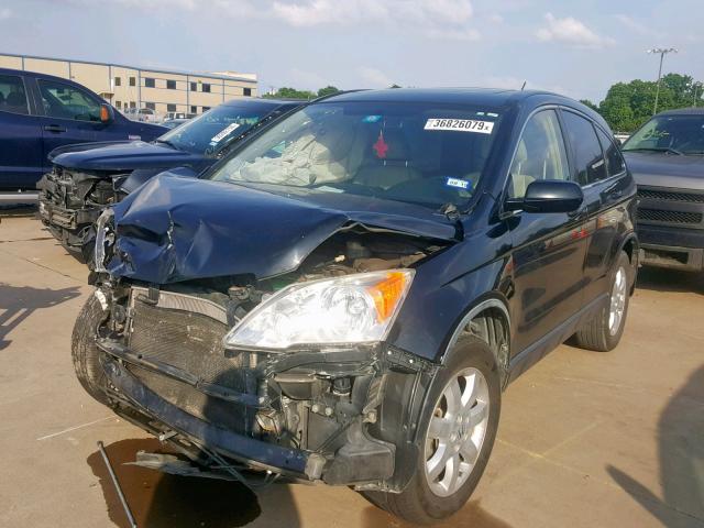 JHLRE38739C013691 - 2009 HONDA CR-V EXL BLACK photo 2