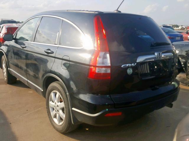 JHLRE38739C013691 - 2009 HONDA CR-V EXL BLACK photo 3