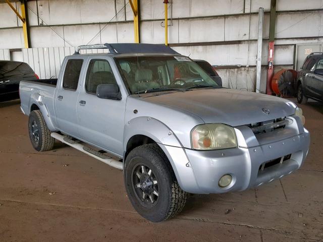 1N6ED29X42C337971 - 2002 NISSAN FRONTIER C SILVER photo 1