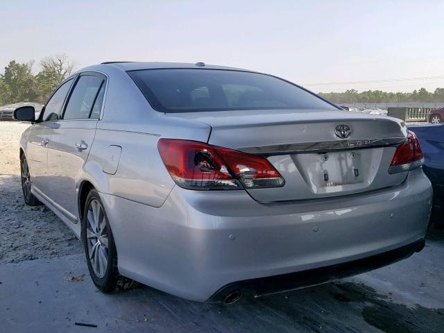 4T1BK3DB0BU420929 - 2011 TOYOTA AVALON BAS SILVER photo 3