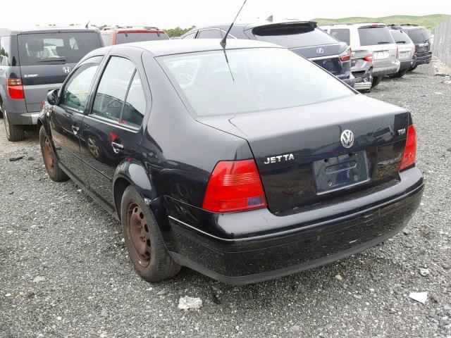 3VWRP69M63M040285 - 2003 VOLKSWAGEN JETTA GL T BLACK photo 3