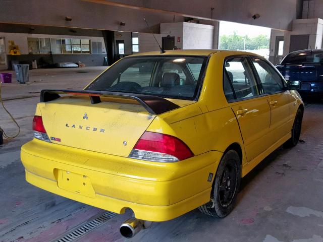 JA3AJ86E32U017551 - 2002 MITSUBISHI LANCER OZ YELLOW photo 4