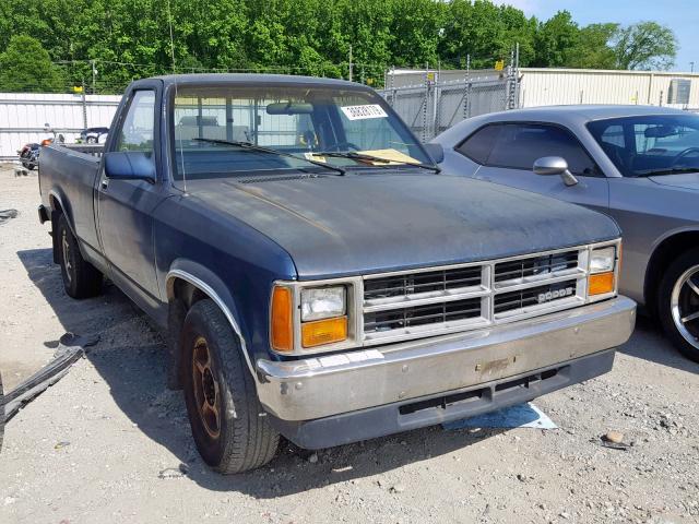 1B7GN14X1JS674628 - 1988 DODGE DAKOTA BLUE photo 1