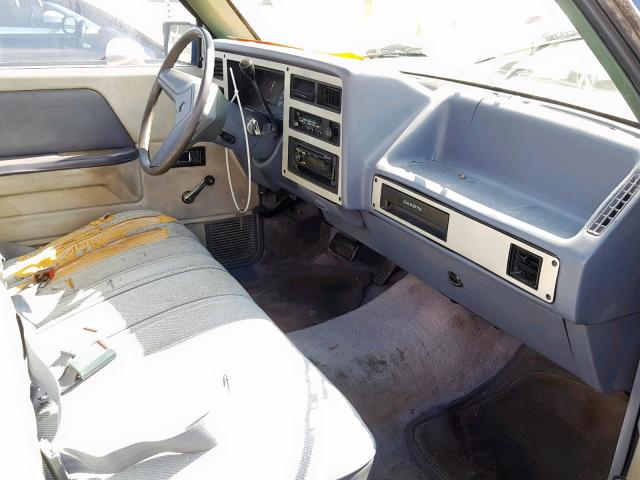 1B7GN14X1JS674628 - 1988 DODGE DAKOTA BLUE photo 5