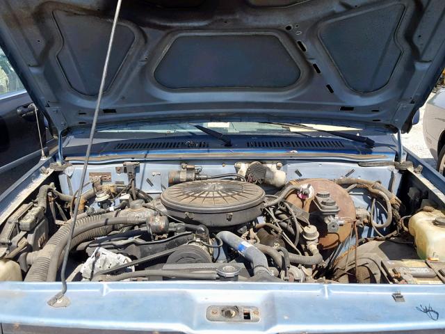 1B7GN14X1JS674628 - 1988 DODGE DAKOTA BLUE photo 7