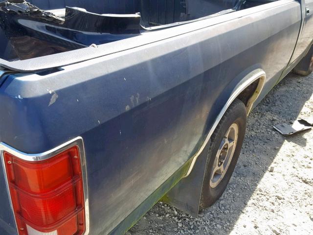 1B7GN14X1JS674628 - 1988 DODGE DAKOTA BLUE photo 9