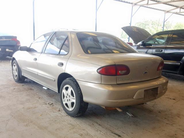 1G1JF524327266776 - 2002 CHEVROLET CAVALIER L GOLD photo 3