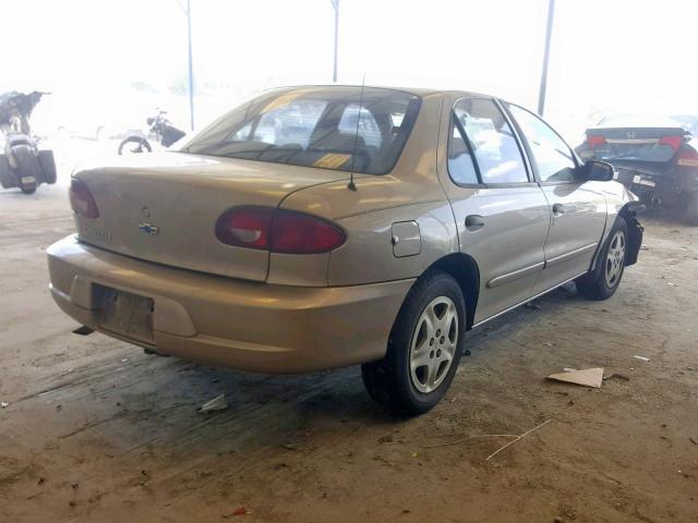 1G1JF524327266776 - 2002 CHEVROLET CAVALIER L GOLD photo 4