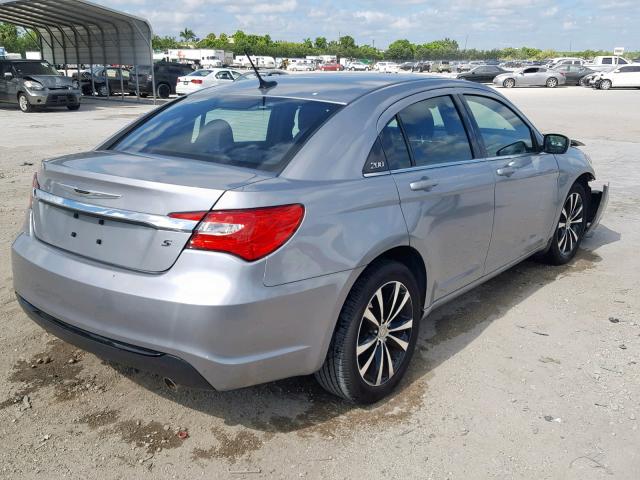 1C3CCBBGXEN159505 - 2014 CHRYSLER 200 TOURIN SILVER photo 4