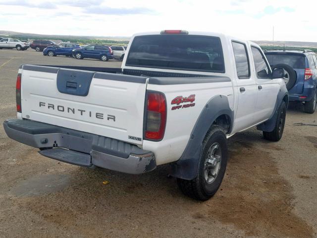 1N6ED27Y52C379822 - 2002 NISSAN FRONTIER C WHITE photo 4