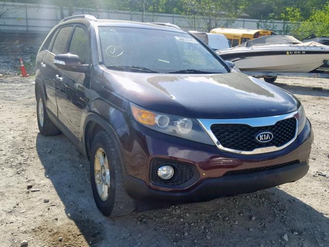 5XYKU4A15BG103200 - 2011 KIA SORENTO EX PURPLE photo 1