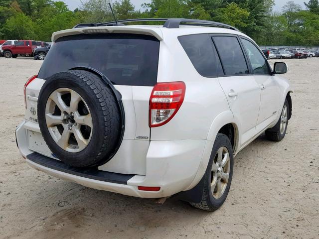 2T3DF4DV4BW091608 - 2011 TOYOTA RAV4 LIMIT WHITE photo 4