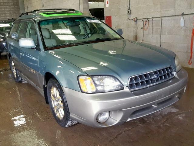 4S3BH686837623049 - 2003 SUBARU LEGACY OUT GREEN photo 1