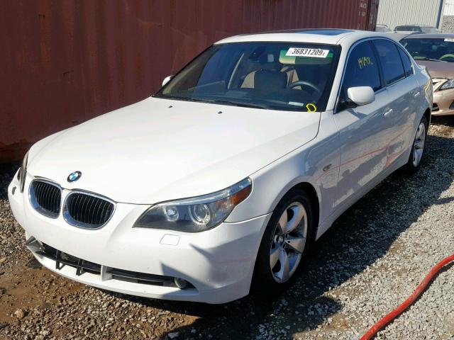 WBANE73596CM32629 - 2006 BMW 530 I WHITE photo 2