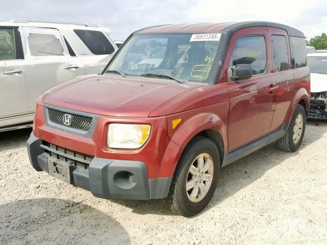 5J6YH28716L023720 - 2006 HONDA ELEMENT EX MAROON photo 2