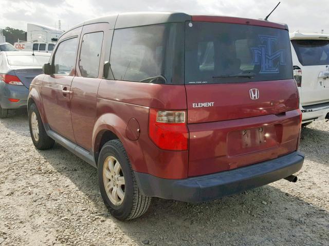 5J6YH28716L023720 - 2006 HONDA ELEMENT EX MAROON photo 3