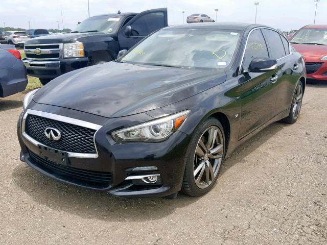 JN1BV7AP2FM349129 - 2015 INFINITI Q50 BASE BLACK photo 2