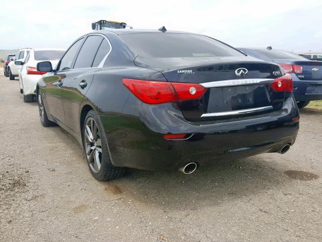 JN1BV7AP2FM349129 - 2015 INFINITI Q50 BASE BLACK photo 3