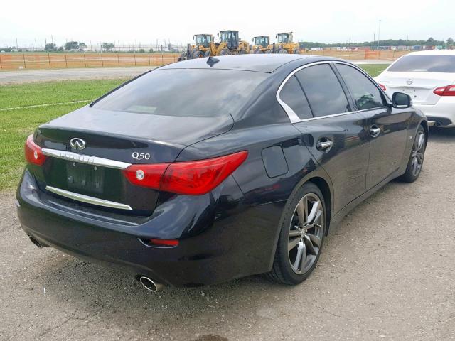 JN1BV7AP2FM349129 - 2015 INFINITI Q50 BASE BLACK photo 4