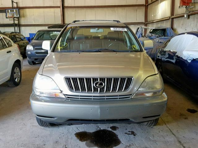 JTJGF10U310084934 - 2001 LEXUS RX 300 SILVER photo 9