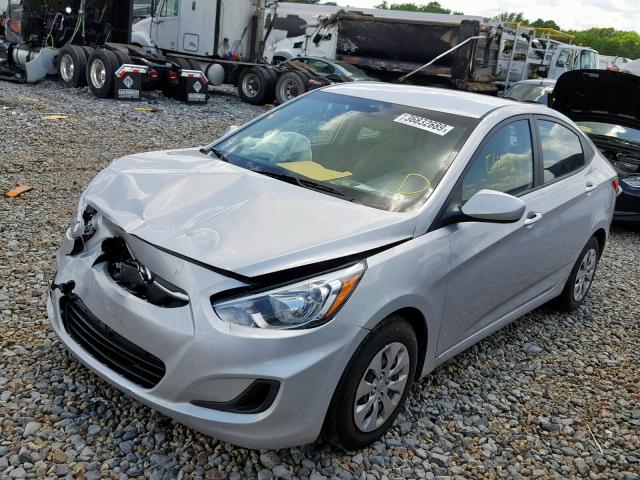 KMHCT4AE8HU202350 - 2017 HYUNDAI ACCENT SE SILVER photo 2