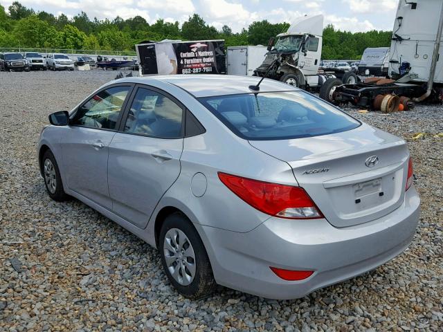 KMHCT4AE8HU202350 - 2017 HYUNDAI ACCENT SE SILVER photo 3