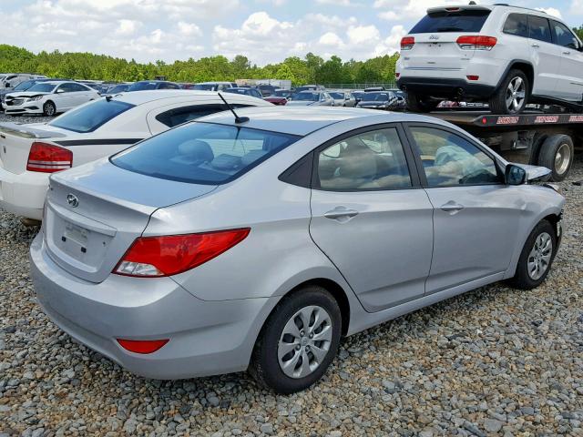 KMHCT4AE8HU202350 - 2017 HYUNDAI ACCENT SE SILVER photo 4