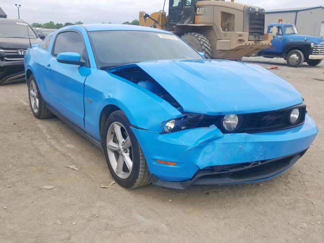 1ZVBP8CH9A5134477 - 2010 FORD MUSTANG GT BLUE photo 1