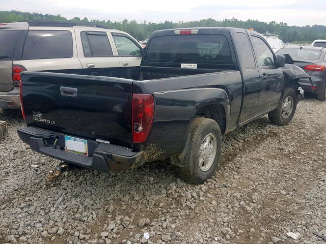 1GCCS196548116547 - 2004 CHEVROLET COLORADO BLACK photo 4