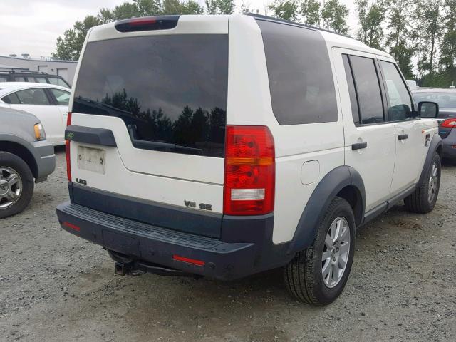 SALAE25436A362414 - 2006 LAND ROVER LR3 SE WHITE photo 4