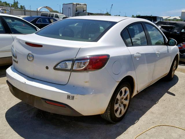 JM1BL1SF9A1250257 - 2010 MAZDA 3 I WHITE photo 4