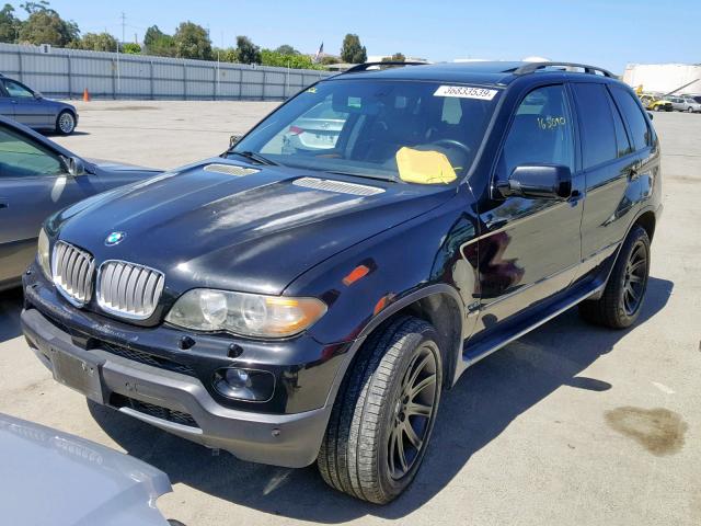 5UXFB53565LV11595 - 2005 BMW X5 4.4I BLACK photo 2