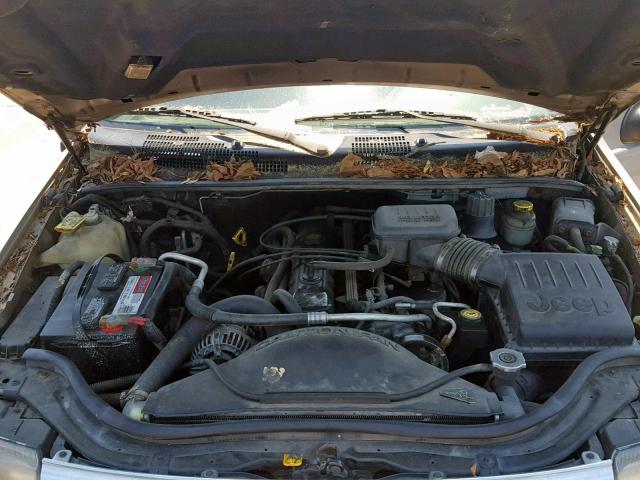 1J4GX48S71C504367 - 2001 JEEP GRAND CHER SILVER photo 7