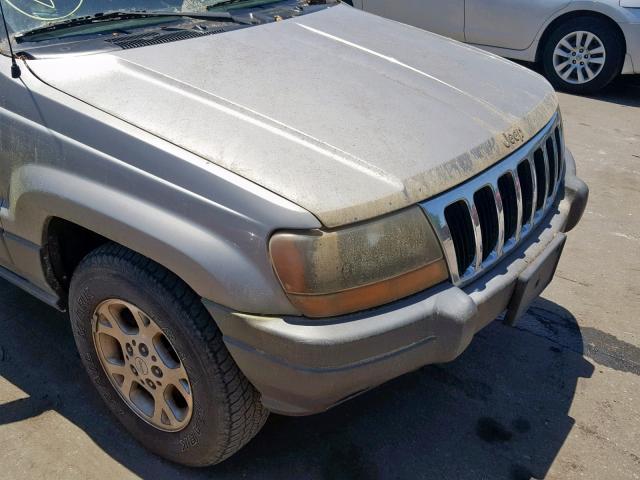 1J4GX48S71C504367 - 2001 JEEP GRAND CHER SILVER photo 9