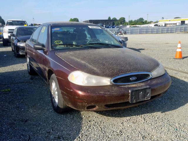 1FAFP66L5YK113538 - 2000 FORD CONTOUR SE BURGUNDY photo 1